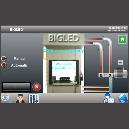 Complete Hydraulic Press Control Program – PLC + HMI