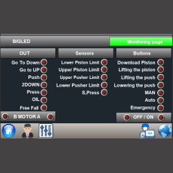 Complete Hydraulic Press Control Program – PLC + HMI